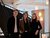 Hotel BERGEBLICK in Bavaria Three people standing in front of a staircase in a modern room with decorative lighting